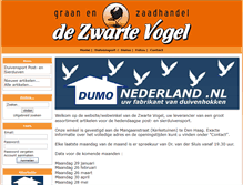 Tablet Screenshot of dezwartevogel.nl